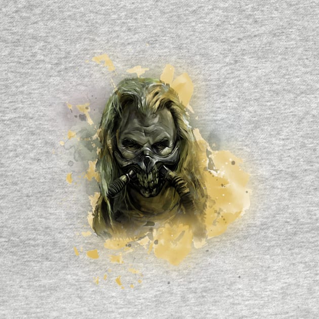 Immortan Joe Mad Max Villain in Watercolor by Pangea5